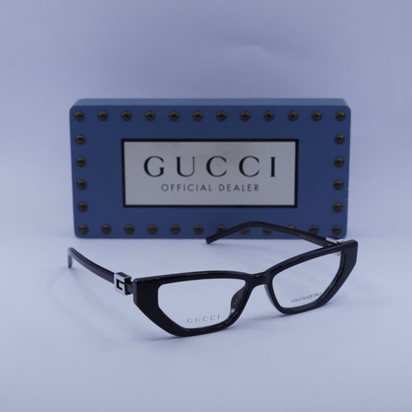 Gucci GG1683O 001 Cat Eye Eyeglasses - Shiny Black 53mm main image 6